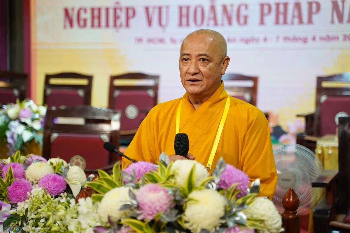 TP.HCM: Hòa thượng Thích Huệ Thông chia sẻ tại Khóa tập huấn Nghiệp vụ Hoằng pháp năm 2024